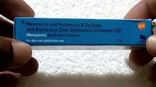 Neosporin eye ointment Review  Antibiotic ointment [upl. by Bussey680]