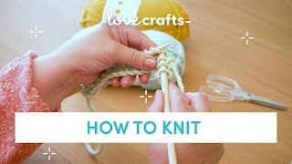 How to Knit  for absolute BEGINNERS [upl. by Niliac]