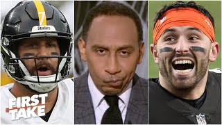 Stephen A is disgusted by the Steelers loss to the Browns  First Take [upl. by Pail835]