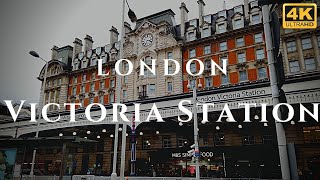 London Victoria Station Walk Through England 4K [upl. by Amadeo937]