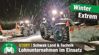 Lohnunternehmen Schwab Land amp Technik Winterdienst und Wegebau  Valtra Traktoren  NSerie [upl. by Drofkcor]