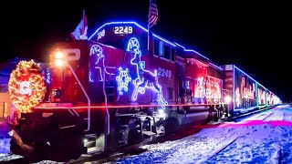 Canadian Pacific Holiday train 2022 Canmore Alberta [upl. by Harak453]