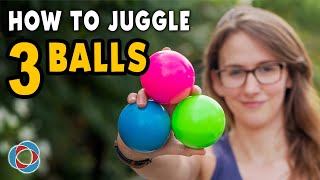 Learn to JUGGLE 3 BALLS  Beginner Tutorial [upl. by Drusilla]