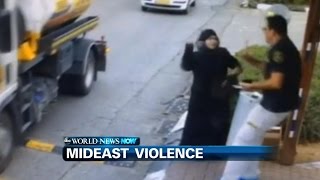 Stabbing Attack Caught on Camera ABC News [upl. by Ibocaj]