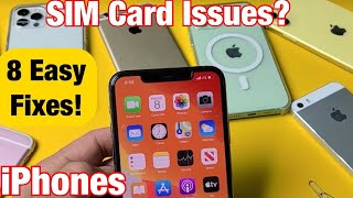 iPhones SIM Card Not Working No Service No SIM Card Invalid SIM Stuck on Searching FIXED [upl. by Raffaj]