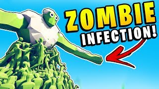 TABS  ZOMBIES CAN INFECT Zombie Infection Plague Spreading  Totally Accurate Battle Simulator [upl. by Angelle]