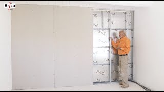 Isoler un mur avec contrecloison plaque de plâtre  Tuto avec Robert [upl. by Euqinue554]