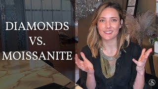 Diamonds vs Moissanite Whats the Difference [upl. by Ellemrac]