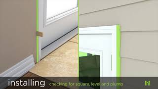 How to Install Prehung Exterior Entry Door [upl. by Kennie]