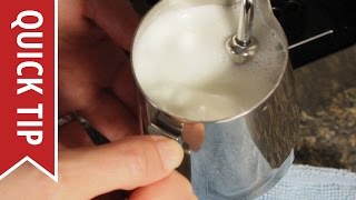 How to AutoFroth Milk for Lattes [upl. by Aratal]