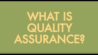 What is quality assurance [upl. by Laefar]