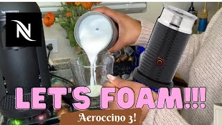 How To Foam Milk With Aeroccino 3 Make Coffee With Foam Tips amp Tricks  Easy Foamed Latte Recipe [upl. by Ateekahs442]