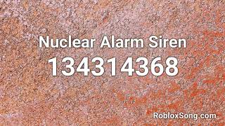 Nuclear Alarm Siren Roblox ID  Roblox Music Code [upl. by Alphonsa]