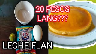 20 PESOS LECHE FLAN  HOW TO MAKE LECHE FLAN  LOCKDOWN RECIPE [upl. by Hunley]