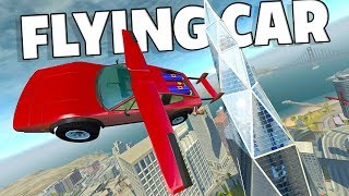 INSANE FLYING ROCKET POWERED SUPER CAR  BeamNG Drive DH Hyper Bolide Car Mod Part 2 [upl. by Ecnaret690]