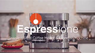 Espressione Stainless Steel Combination Espresso Machine amp 10 Cup Drip Coffee Maker [upl. by Burris]