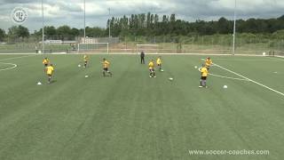 Attacking Soccer 4  Excellent Drill One TouchCombination Play [upl. by Giustina]