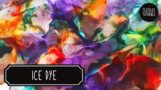 How To Ice Dye  Simple Fabric Dye Techniques  Textiles Tutorials [upl. by Inalaehak]