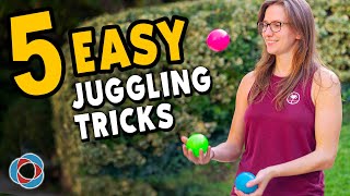 5 Easy JUGGLING TRICKS  Beginner Tutorial [upl. by Mccowyn348]