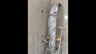 DIY Installing amp Testing Shower Panel Tower System [upl. by Franz]