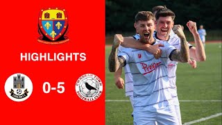 Caerleon 05 Cwmbrân Town  Gwent FA Senior cup  Quarter final highlights [upl. by Notled]