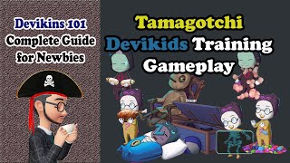 Devikins Tamagotchi Gameplay  Devikids Training Gameplay [upl. by Nazus]