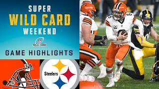 Browns vs Steelers Super Wild Card Weekend Highlights  NFL 2020 Playoffs [upl. by Phionna]