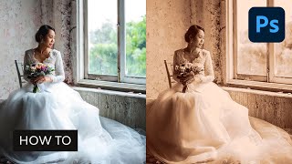 How to Create a Photoshop Sepia Effect Action [upl. by Nyrret]