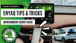 ŠKODA ENYAQ Tips amp Tricks 💡 Secrets Guide ENYAQ iV Tutorial 2021 ⭐ [upl. by Enomal]