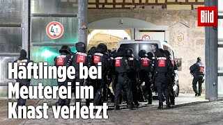 Gefängnismeuterei Polizei stürmt Knast in Thüringen  JVA Untermaßfeld [upl. by Dusa631]