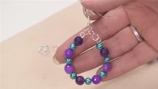 How To Make Hoop Earrings With Beads [upl. by Astrea]